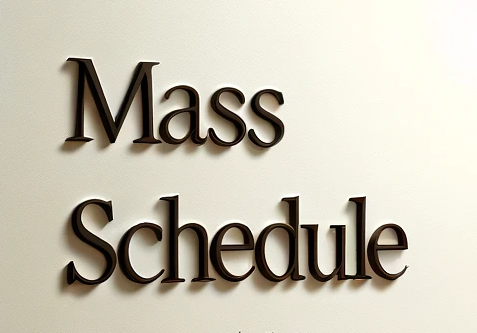 mass schedule